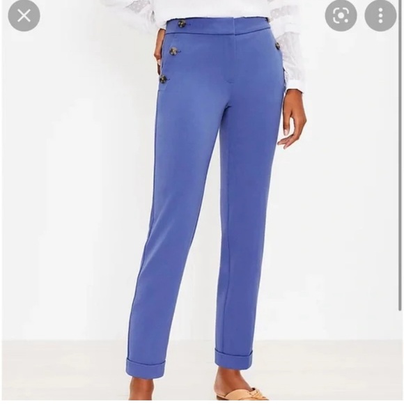 Loft Blue Sailor Pants - Picture 1 of 4